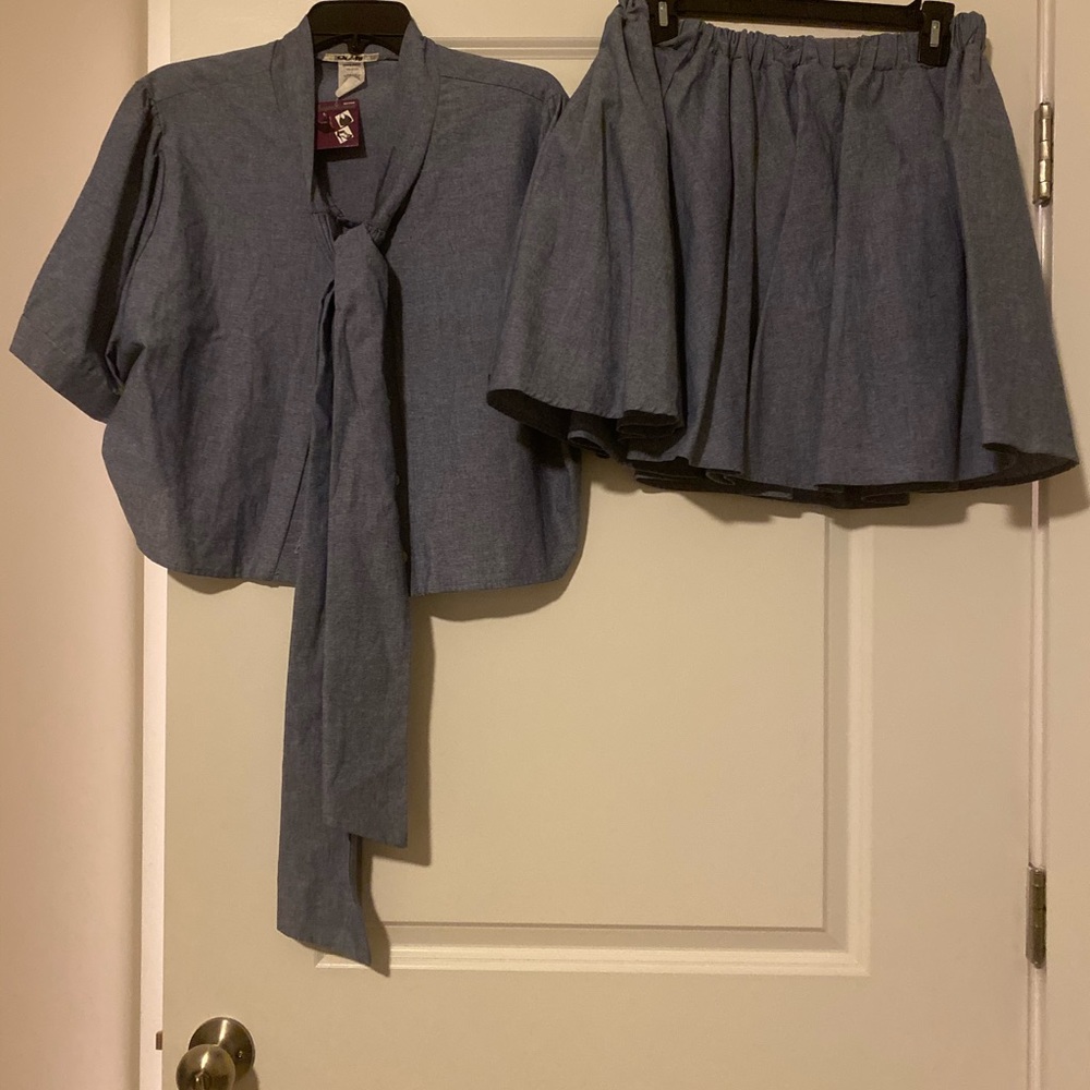 plus size skirt set